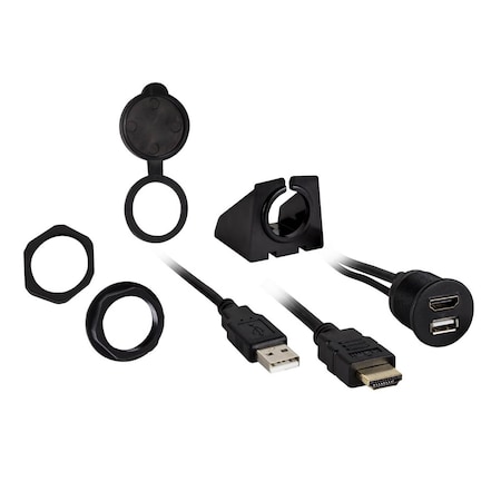 Install Bay Hdmi/ Usb Pass Through 1 Meter Extension Retail Pack IBR73